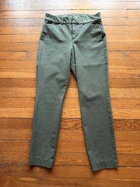 OLD NAVY High Rise 'Pixie' Ankle Chinos | Green sz 6